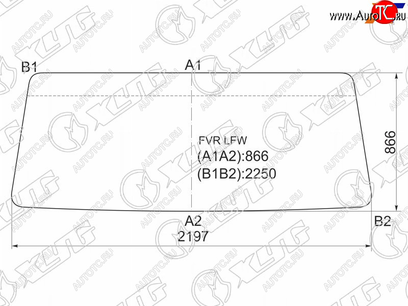 13 999 р. Стекло лобовое Foton Auman 06-  Isuzu Forward 95- XYG FVR LFW  с доставкой в г. Майкоп