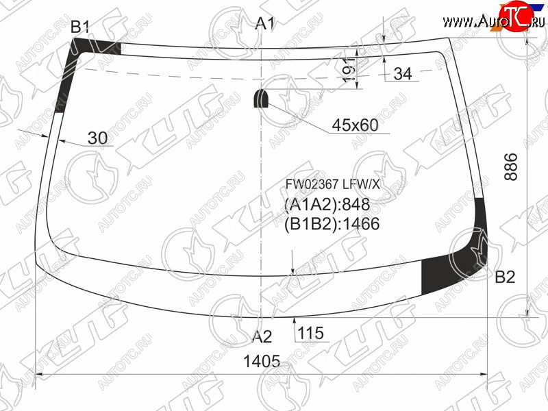 10 399 р. Стекло лобовое Infiniti G35 02-07  Nissan Skyline 01-07 XYG FW02367 LFW/X  с доставкой в г. Майкоп