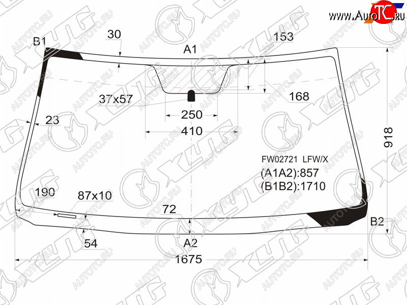 11 999 р. Стекло лобовое Toyota Sequoia 07-17  Tundra 06-22 XYG FW02721 LFW/X  с доставкой в г. Майкоп