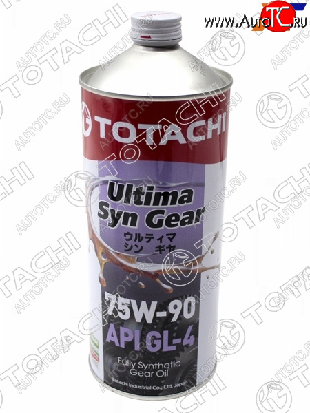 1 899 р. Масло трансмиссионное синтетическое TOTACHI Ultima Syn-Gear 75W-90 GL-4 1л TOTACHI G3501  с доставкой в г. Майкоп