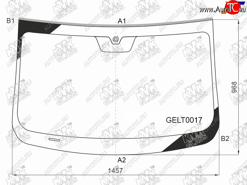 5 849 р. Стекло лобовое Geely Coolray 18-24  Belgee X50 23- KMK GELT0017  с доставкой в г. Майкоп