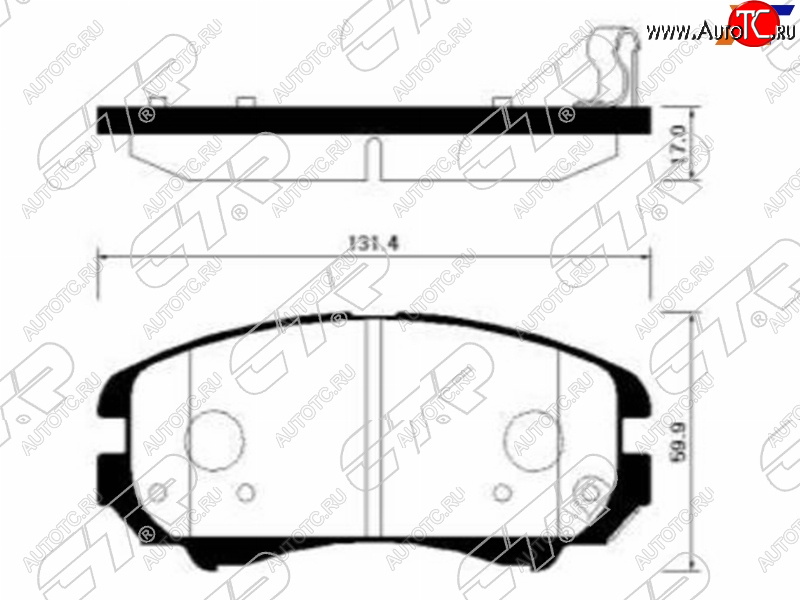 2 199 р. Колодки тормозные перед FR-FL SAT KIA Soul PS рестайлинг (2017-2019)  с доставкой в г. Майкоп