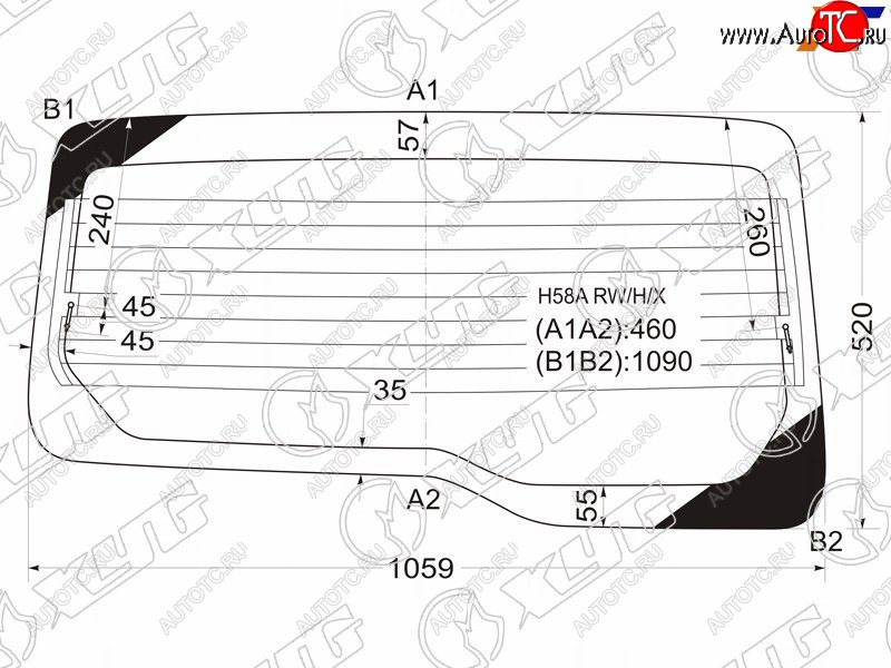 8 799 р. Стекло заднее (Цвет зеленый Обогрев) Mitsubishi Pajero Mini 98-12 XYG H58A RW/H/X  с доставкой в г. Майкоп