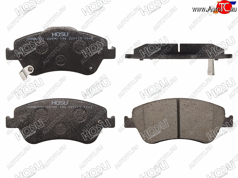 1 449 р. Колодки тормозные передние FR-FL SAT Toyota Corolla E140 седан рестайлинг (2009-2013)  с доставкой в г. Майкоп