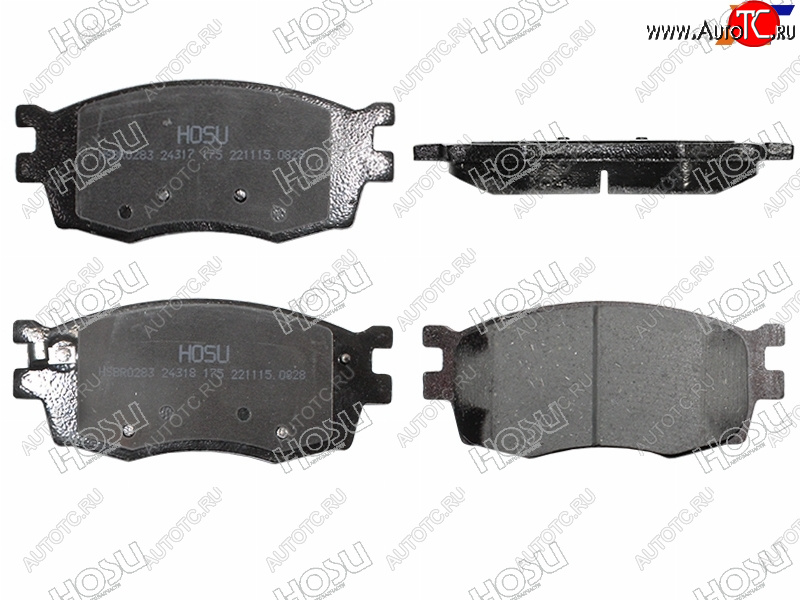 1 329 р. Колодки тормозные перед FR-FL SAT KIA Rio 2 JB дорестайлинг седан (2005-2009)  с доставкой в г. Майкоп
