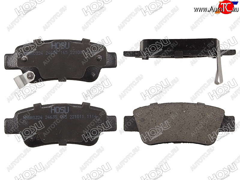 1 079 р. Колодки тормозные задние RH-LH SAT Honda CR-V RE1,RE2,RE3,RE4,RE5,RE7 дорестайлинг (2007-2010)  с доставкой в г. Майкоп