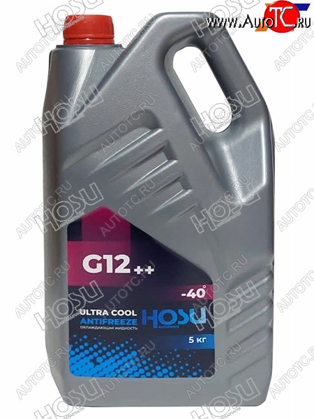 1 139 р. Антифриз (ULTRA COOL G12++ 5 кг. -40 C Розовый) HOSU HSCL0026  с доставкой в г. Майкоп