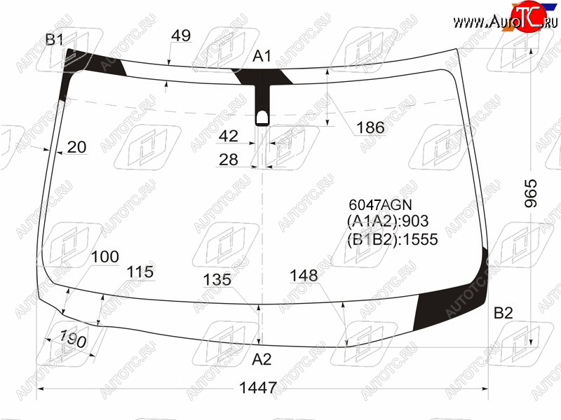 6 399 р. Стекло лобовое Nissan X-Trail 07-15 FUYAO 6047AGN  с доставкой в г. Майкоп