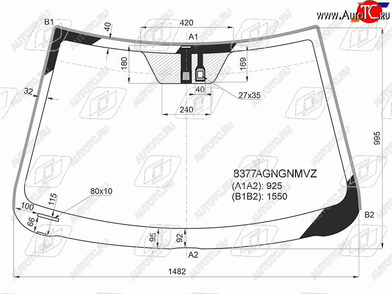 7 849 р. Стекло лобовое (Датчик дождя Молдинг) Toyota Camry (XV40) 06-11  Aurion 06-12  Camry UAEUSA 06-1 FUYAO 8377AGNGNMVZ  с доставкой в г. Майкоп