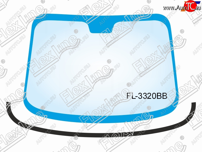 729 р. Молдинг лобового стекла (Снизу) FLEXLINE  Volvo V60 (2010-2018)  с доставкой в г. Майкоп