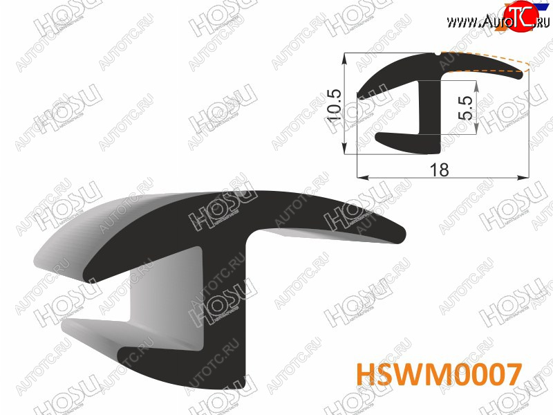 191 р. Молдинг универсальный (18mm) - бухта 30 м.(цена за 1метр) HOSU HSWM0007  с доставкой в г. Майкоп