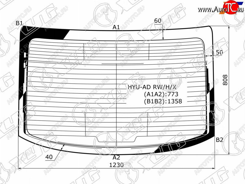 12 449 р. Стекло заднее (Цвет зеленый Обогрев Антенна) Hyundai Elantra 15-20 XYG HYU-AD RW/H/X  с доставкой в г. Майкоп