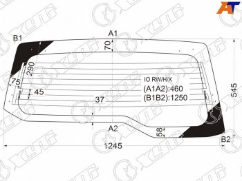 7 199 р. Стекло заднее (Цвет зеленый Обогрев) Mitsubishi Pajero iO 98-07  Pajero Pinin 98-05 XYG IO RW/H/X  с доставкой в г. Майкоп. Увеличить фотографию 2