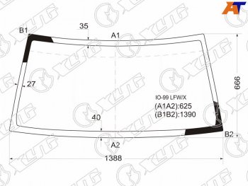 4 199 р. Стекло лобовое Mitsubishi Pajero iO 98-07  Pajero Pinin 98-05 XYG IO-99 LFW/X  с доставкой в г. Майкоп. Увеличить фотографию 2