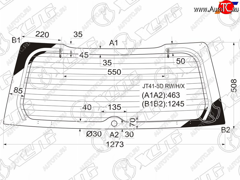 7 199 р. Стекло заднее (Цвет зеленый Обогрев 5D WGN) Mitsubishi Lancer 02-10  Lancer Cedia 00-03 XYG JT41-5D RW/H/X  с доставкой в г. Майкоп