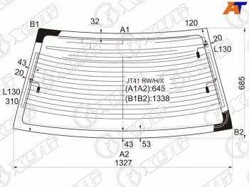 7 199 р. Стекло заднее (Цвет зеленый Обогрев Антенна 4D SED) Mitsubishi Lancer 02-10  Lancer Cedia 00-03 XYG JT41 RW/H/X  с доставкой в г. Майкоп. Увеличить фотографию 1