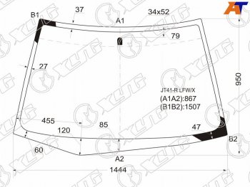 5 999 р. Стекло лобовое Mitsubishi Lancer 02-10  Lancer Cedia 00-03  Lancer Evolution 01-08 XYG JT41-R LFW/X  с доставкой в г. Майкоп. Увеличить фотографию 1