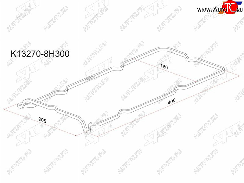 265 р. Прокладка клапанной крышки NS QR20DE, QR25DE, 00-Y11P12U30J31T30Z50 SAT K13270-8H300  с доставкой в г. Майкоп