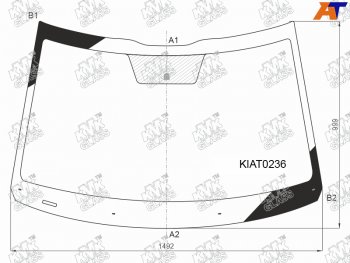 5 399 р. Стекло лобовое KIA SELTOS 19-                                                                        KMK KIAT0236  с доставкой в г. Майкоп. Увеличить фотографию 1