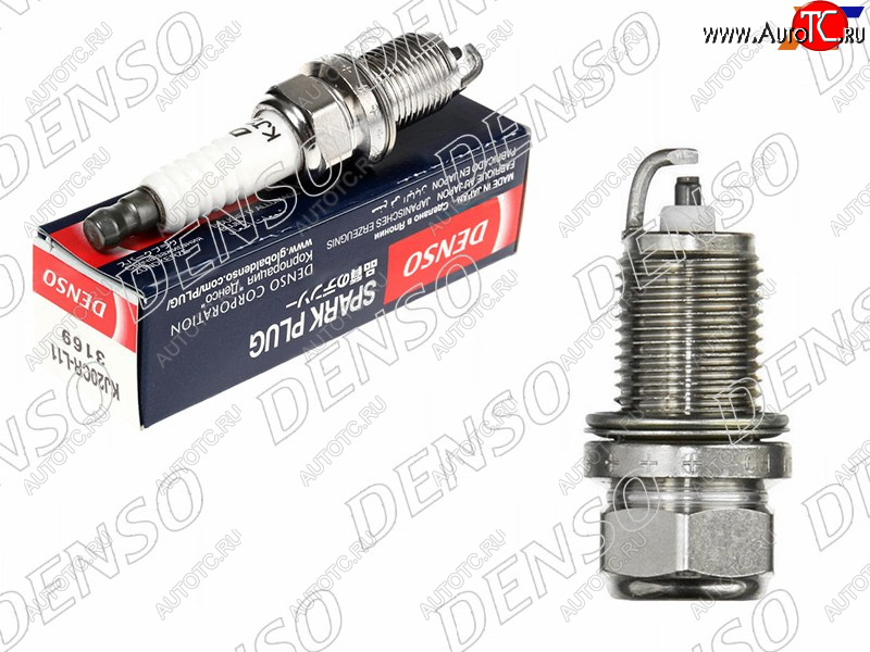 399 р. Свеча зажигания D15B,F20A,F22B,H22A,H23A,ZC,F8 DENSO KJ20CR-L11  с доставкой в г. Майкоп