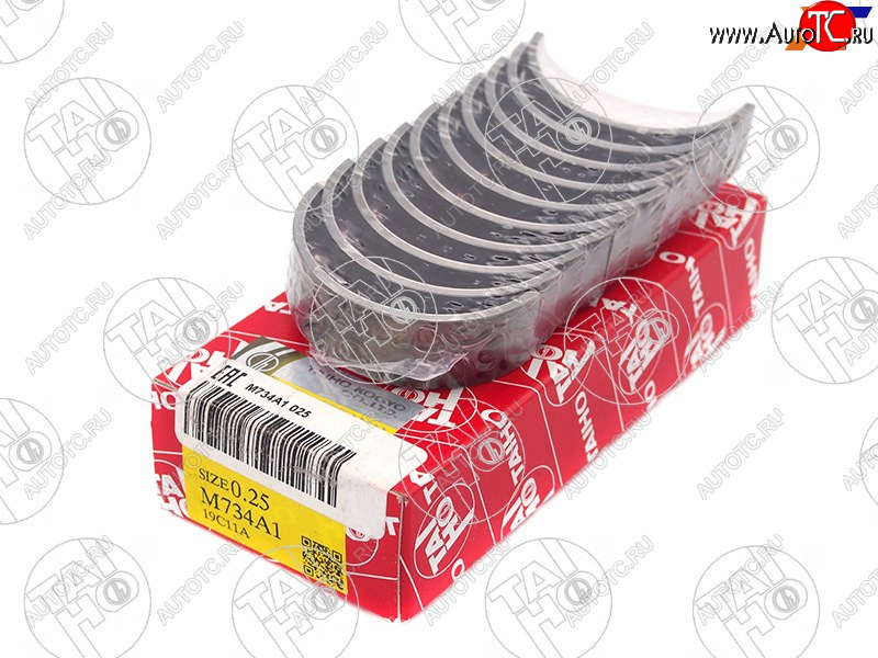3 089 р. Вкладыши коренные к-т 0,25 TOYOTA AURISCOROLLAPRIUS 1ZR-FE1ZR-FAE 08-                             TAIHO M734A1 025  с доставкой в г. Майкоп
