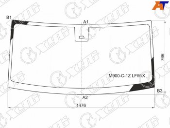 11 799 р. Стекло лобовое (Одна камера) Daihatsu Thor 16-20  Subaru Justy 16-  Toyota Roomy 16-  Tank 16- XYG M900-C-1Z LFW/X  с доставкой в г. Майкоп. Увеличить фотографию 1