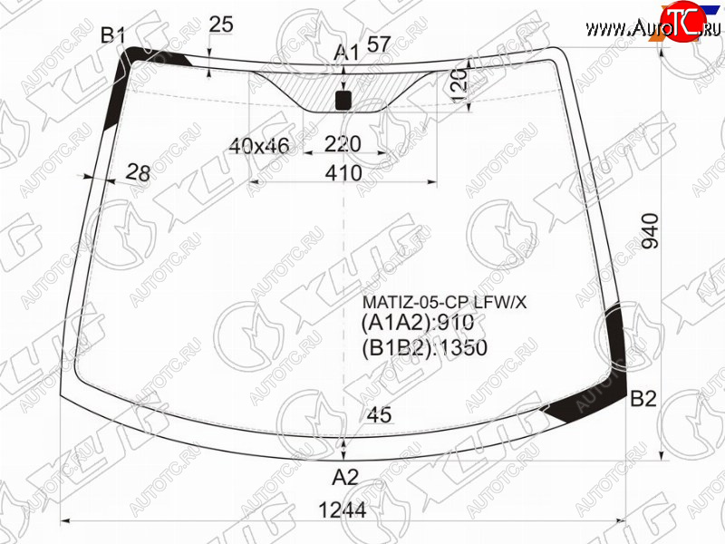 4 999 р. Стекло лобовое Chevrolet Spark 05-10  Daewoo Matiz 05-11 XYG MATIZ-05-CP LFW/X  с доставкой в г. Майкоп