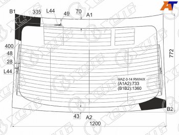 7 999 р. Стекло заднее (Цвет зеленый Обогрев Антенна 4D SED) Mazda 3 13-19  Axela 13-19 XYG MAZ-3-14 RW/H/X  с доставкой в г. Майкоп. Увеличить фотографию 1