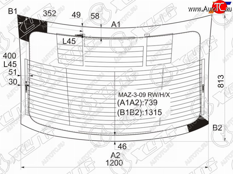 7 999 р. Стекло заднее (Цвет зеленый Обогрев Антенна 4D SED) Mazda 3 08-13  Axela 09-13 XYG MAZ-3-09 RW/H/X  с доставкой в г. Майкоп