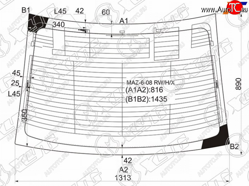 7 299 р. Стекло заднее (Цвет зеленый Обогрев Антенна 4D SED) Mazda 6 07-12  Atenza 07-12 XYG MAZ-6-08 RW/H/X  с доставкой в г. Майкоп