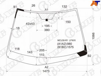 9 999 р. Стекло лобовое Toyota Harrier (XU30) 03-13  Lexus RX 03-09 XYG MCU30-R1 LFW/X  с доставкой в г. Майкоп. Увеличить фотографию 2