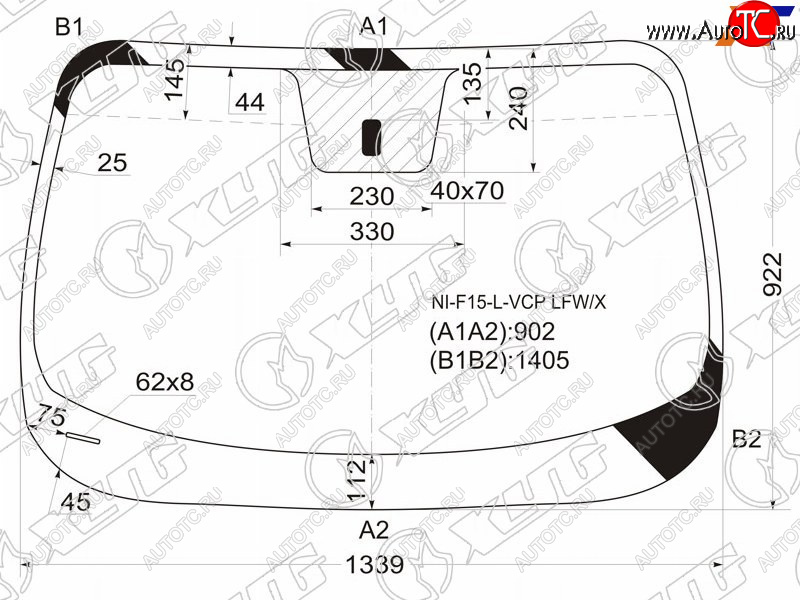 5 299 р. Стекло лобовое Nissan Juke 10-20 XYG NI-F15-L-VCP LFW/X  с доставкой в г. Майкоп