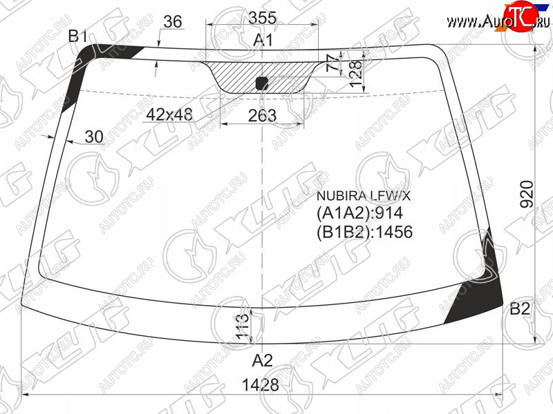 6 299 р. Стекло лобовое Daewoo Lacetti 04-09  Nubira 97-03 XYG NUBIRA LFW/X  с доставкой в г. Майкоп