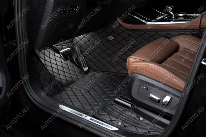 4 099 р. Ковры (Кожа АВТОПИЛОТ экокожа) Автопилот Mercedes-Benz C-Class W205 дорестайлинг седан (2015-2018) (черный)  с доставкой в г. Майкоп