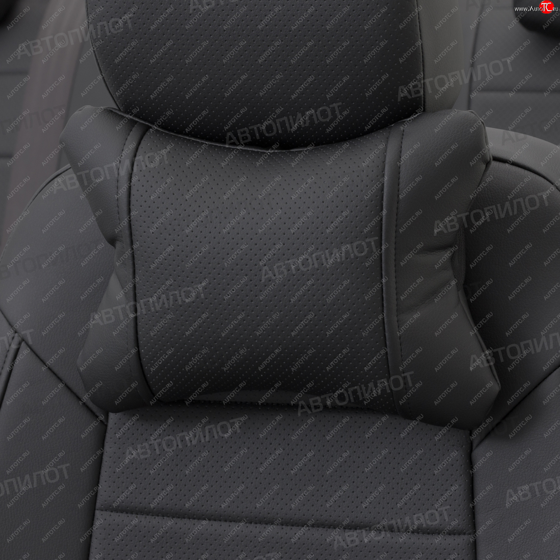 639 р. Подушки под шею (экокожа, 2 шт.) Автопилот CLASSIC Mazda CX-3 DK дорестайлинг (2014-2018) (черный)  с доставкой в г. Майкоп