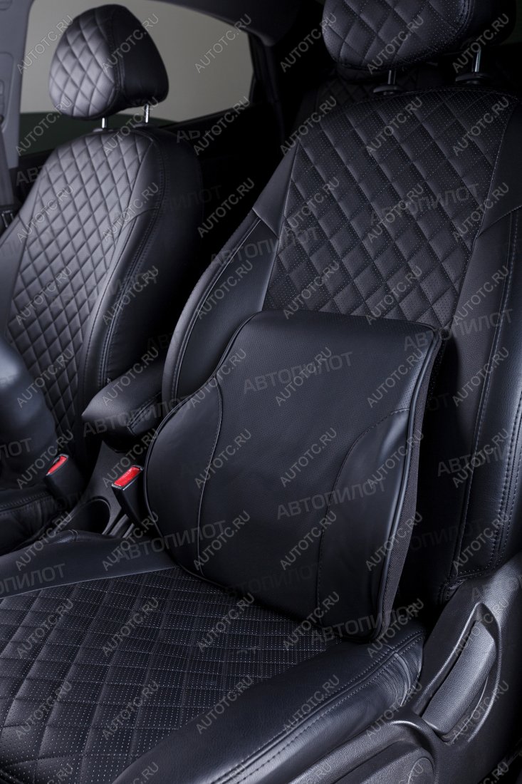 1 399 р. Подушки под поясницу (натур. кожа BC02 экокожа/поролон) АВТОПИЛОТ Baltmotors Striker 500 (2008-2025) (черный)  с доставкой в г. Майкоп