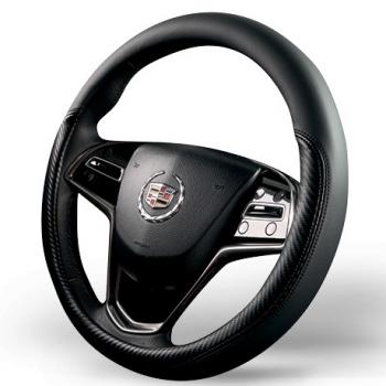 Оплётка на руль (37-39см GP 2103 кож/зам) Автопилот Daihatsu Applause A100 лифтбэк 1-ый ресталийнг (1992-1997) (черный)