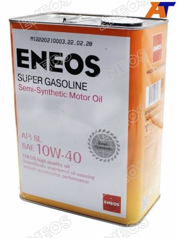 3 679 р. Масло моторное полусинтетическое ENEOS Super Gasoline 10W-40 SL 4л ENEOS OIL1357  с доставкой в г. Майкоп. Увеличить фотографию 1