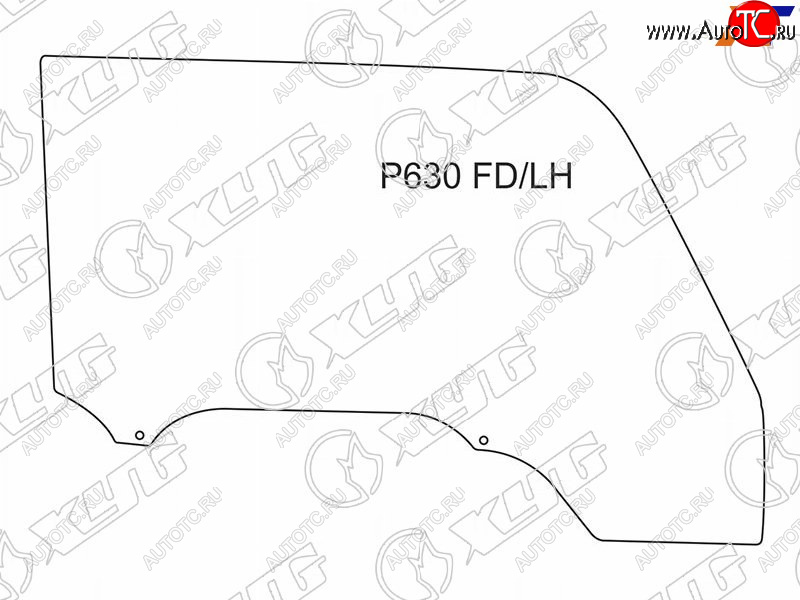 3 699 р. Стекло боковое опускное (Спереди Слева Цвет зеленый) Mazda Titan 89-00 XYG P630 FD/LH  с доставкой в г. Майкоп