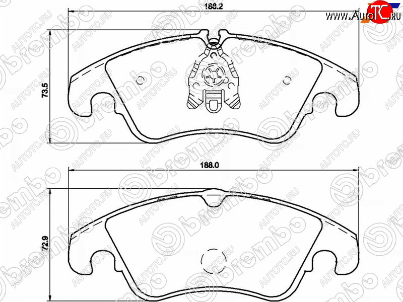 5 449 р. Колодки тормозные передние FL-FR SAT Audi A4 Allroad B9 рестайлинг (2019-2022)  с доставкой в г. Майкоп