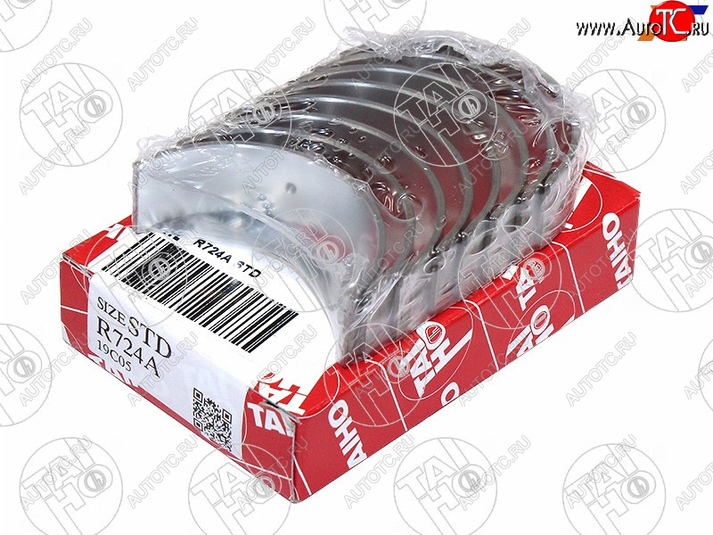 1 029 р. Вкладыши шатунные к-т STD TOYOTA PREMIOALLIONCALDINA 1AZ-FE2AZ-FE 01- TAIHO R724A STD  с доставкой в г. Майкоп