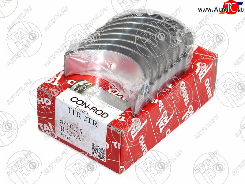 879 р. Вкладыши шатунные к-т 0,25 TOYOTA HIACEHILUXLAND CRUISER PRADO 2TR-FE TAIHO R729A 025  с доставкой в г. Майкоп