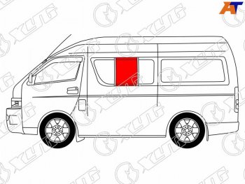 1 859 р. Стекло кузова боковое (не опускное) (Слева Цвет зеленый) Toyota Hiace 04-20  Regius Ace 04-20 XYG RH200-ST-L SF/LH2/X  с доставкой в г. Майкоп. Увеличить фотографию 1