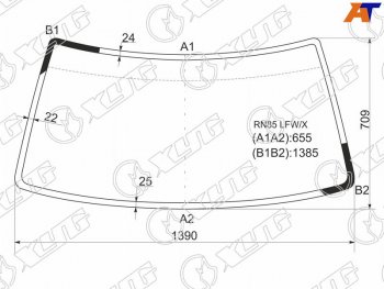 4 499 р. Стекло лобовое Toyota Hilux Pick Up 88-97  Great Wall Safe 01-09  Toyota 4Runner 89-95  Hilux Sur XYG RN85 LFW/X  с доставкой в г. Майкоп. Увеличить фотографию 1