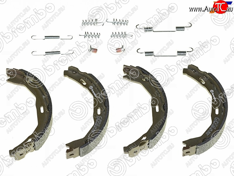 2 799 р. Колодки барабанные задние RH-LH SAT Mercedes-Benz C-Class W204 дорестайлинг седан (2007-2011)  с доставкой в г. Майкоп