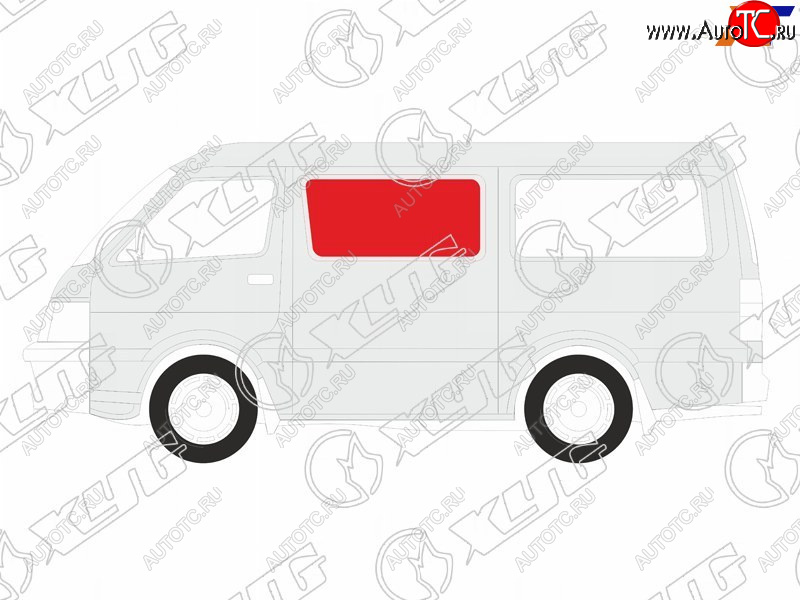 3 079 р. Стекло боковое опускное (Сзади Слева Цвет зеленый) Honda Stepwgn 01-05 XYG S7S RD/LH/X  с доставкой в г. Майкоп
