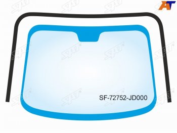 2 599 р. Молдинг лобового стекла (П-образный) Nissan Qashqai 06-13  Dualis 07-14  Qashqai+2 08-14 SAT SF-72752-JD000  с доставкой в г. Майкоп. Увеличить фотографию 1