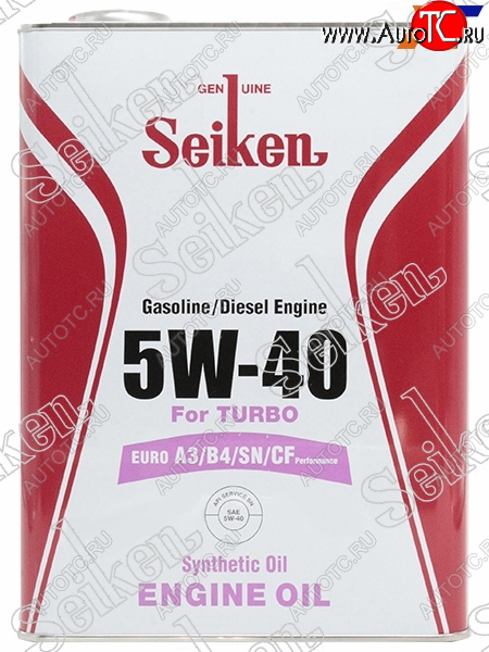 3 699 р. Масло моторное SEIKEN SYNTHETIC A3B4SNCF 5W-40 4л                                                 SEIKEN SKA3B4SN5W40C  с доставкой в г. Майкоп
