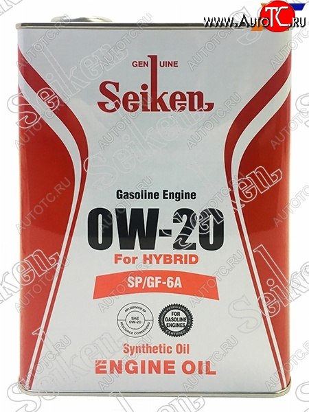 3 299 р. Масло моторное SEIKEN SYNTHETIC SPGF-6A 0W-20 4л SEIKEN SKSPGF6A0W20C  с доставкой в г. Майкоп