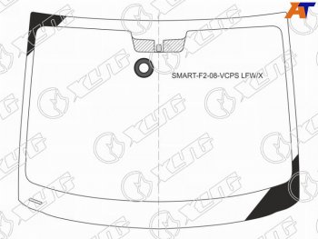 6 449 р. Стекло лобовое (Датчик дождя) Smart Fortwo 06-15 XYG SMART-F2-08-VCPS LFW/X  с доставкой в г. Майкоп. Увеличить фотографию 1